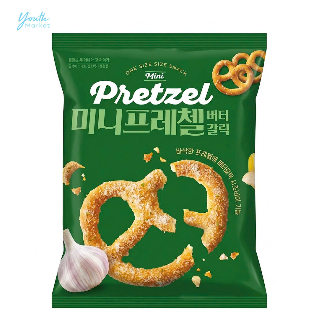 🔥10%할인🔥NB노브랜드_미니프레첼버터갈릭맛 140G Korean grocery