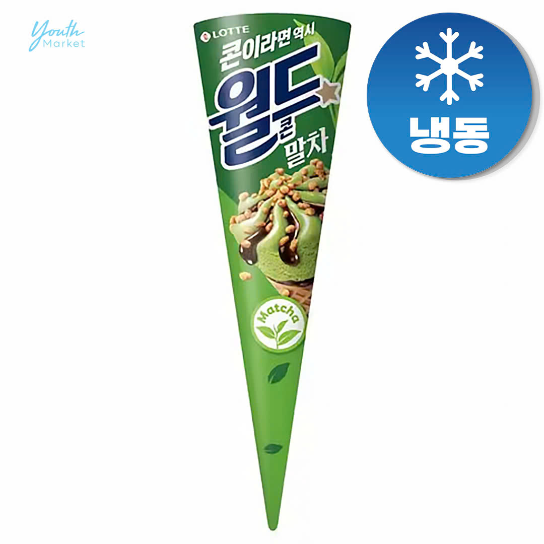 롯데_월드콘 말차 160ML Korean grocery